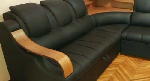 Перетяжка кожаного дивана. Кувшиново